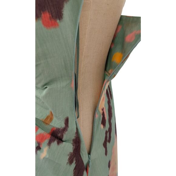 A.L.C Lindsey Printed Midi Dress Mint Multi - Picture 12 of 12